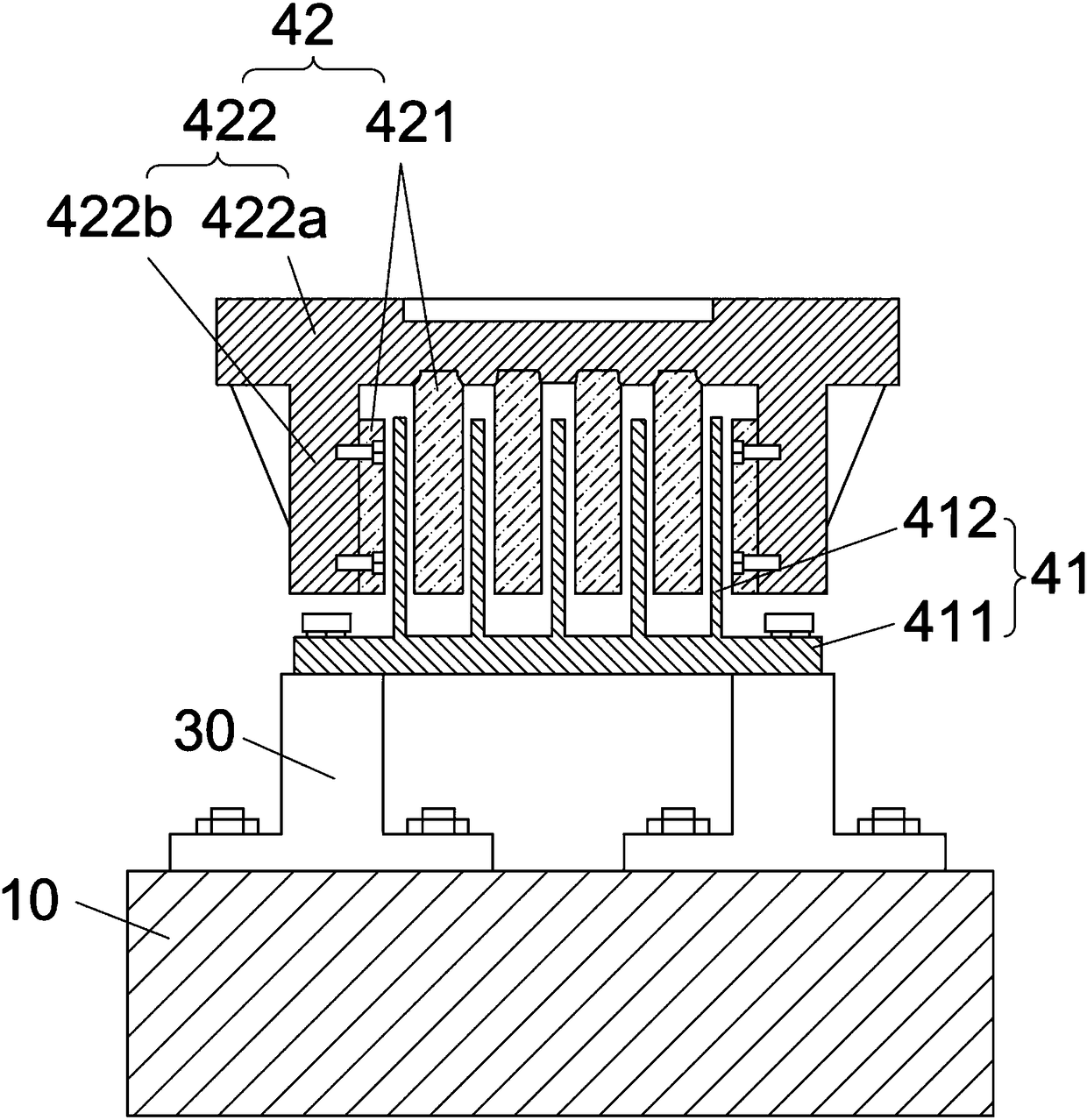 A linear eddy current braking device and a linear carrying device