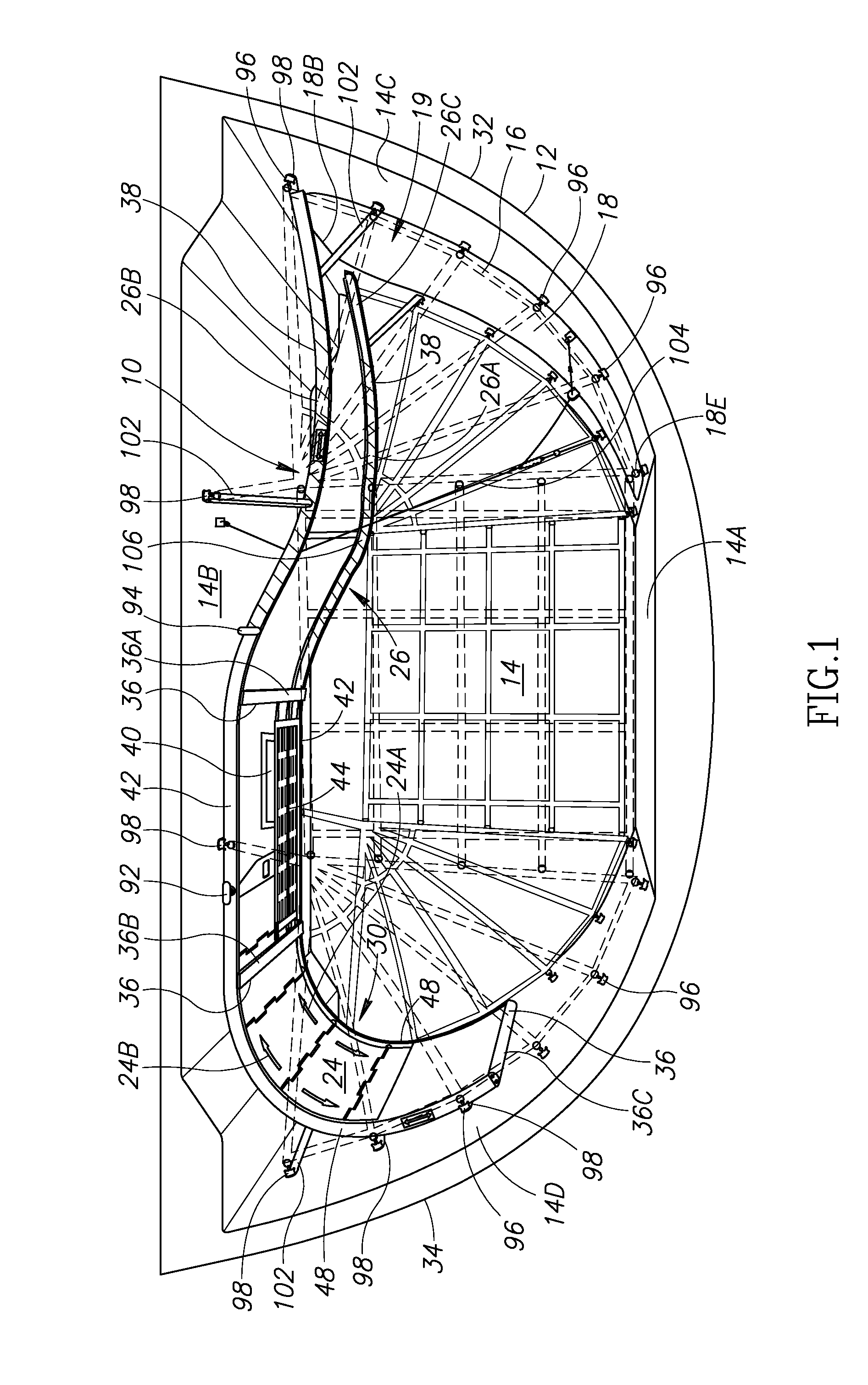 Aircraft cargo door shield