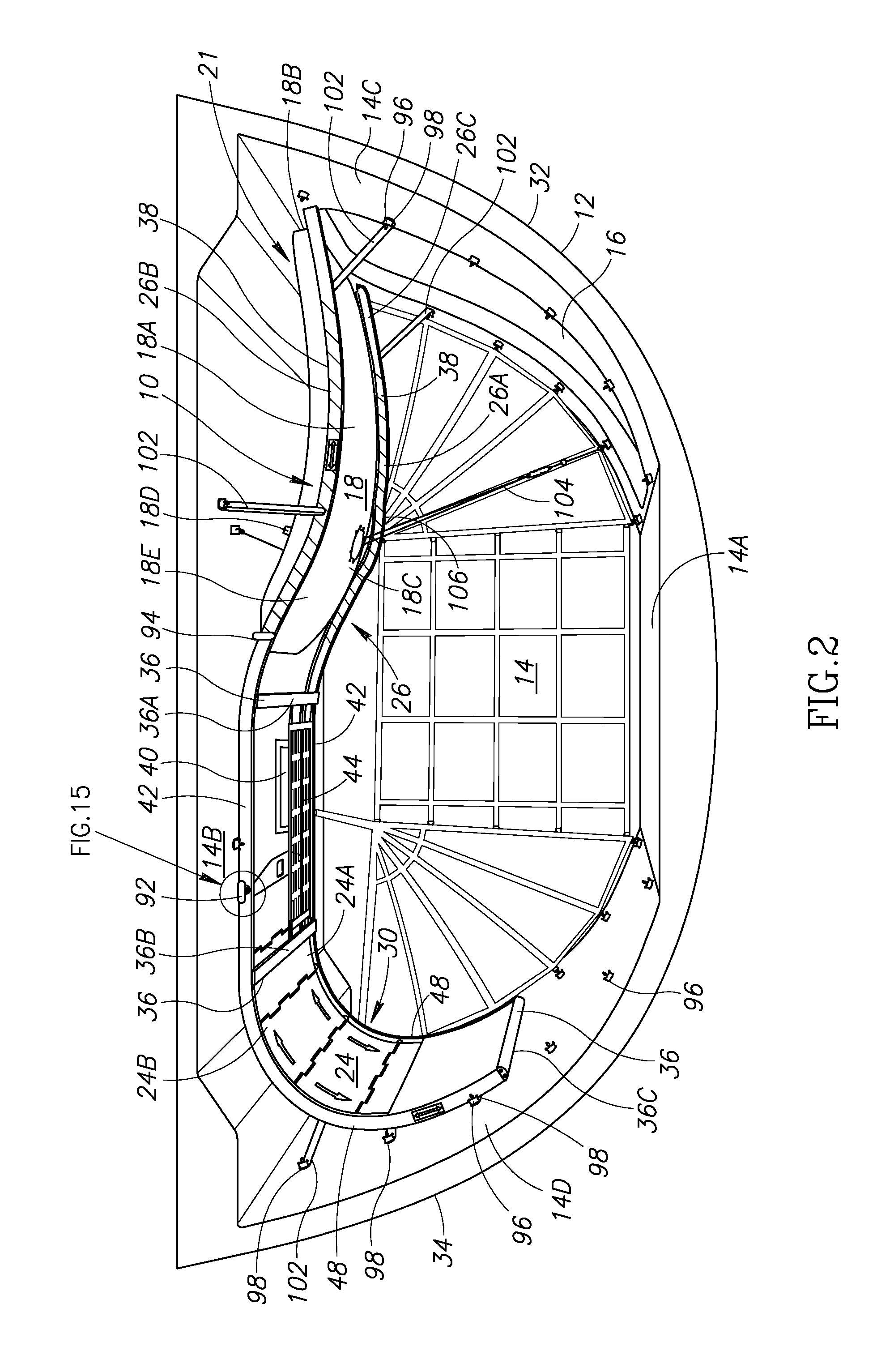 Aircraft cargo door shield