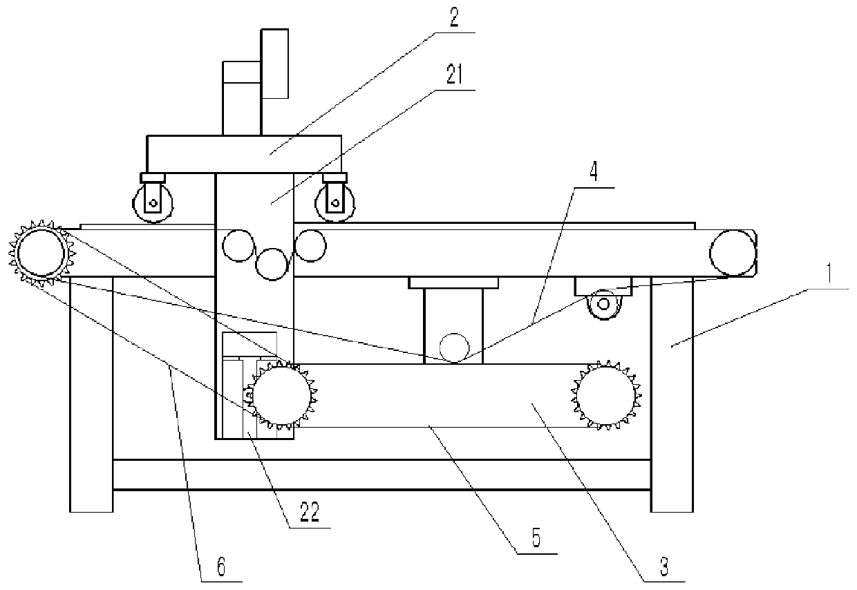 Slab cross-cut saw