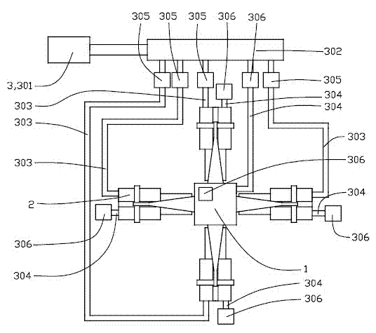 Automobile obstacle crossing mechanism, obstacle crossing method and application