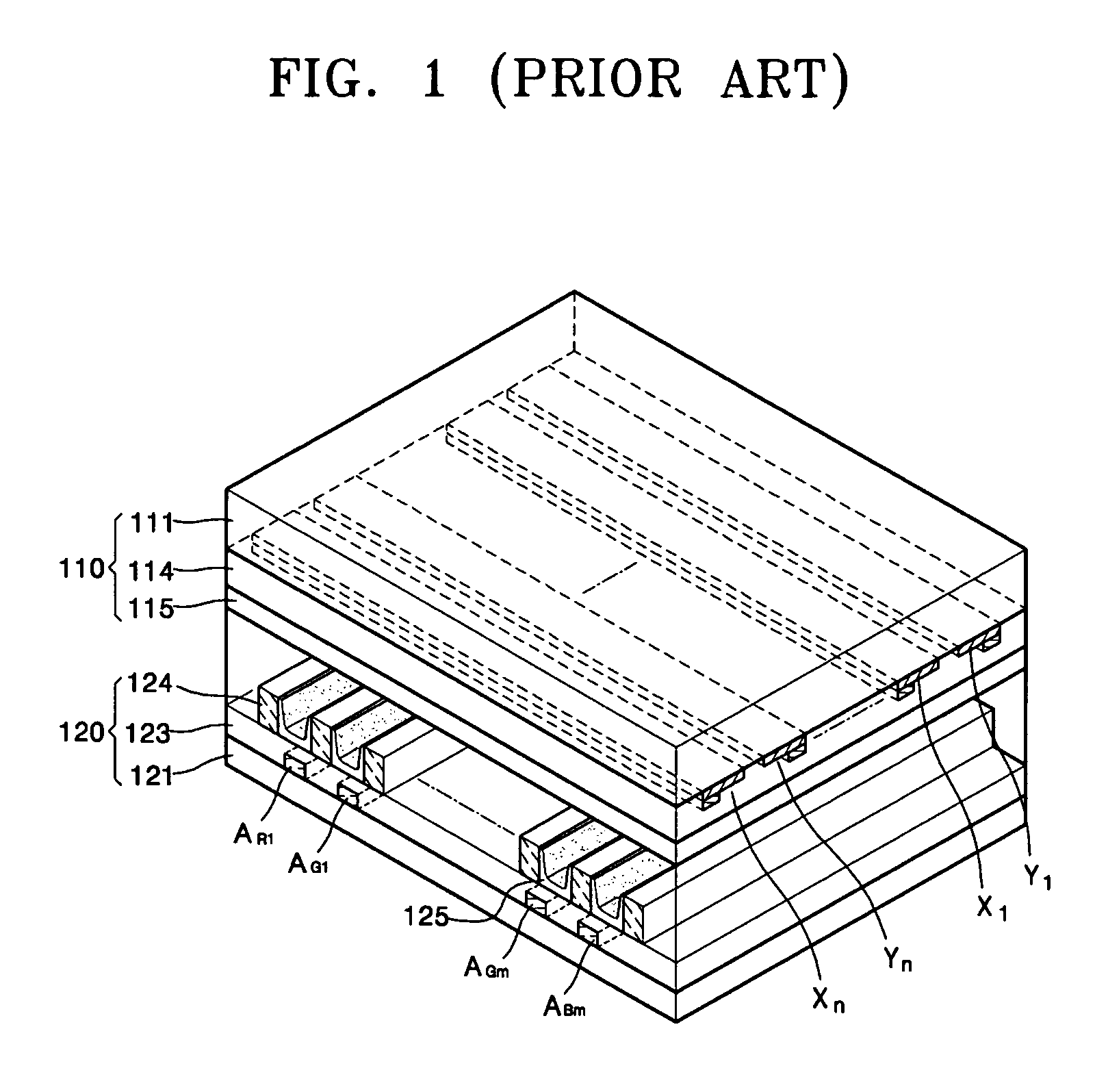 Plasma display panel having scan electrode closer to address electrode