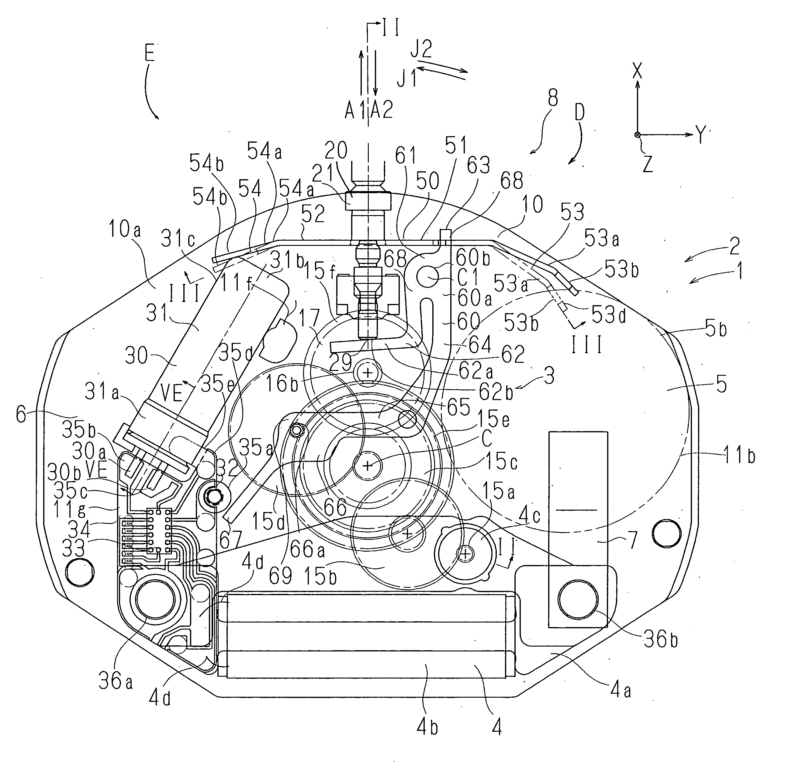 Reset lever apparatus and electronic timepiece having the same