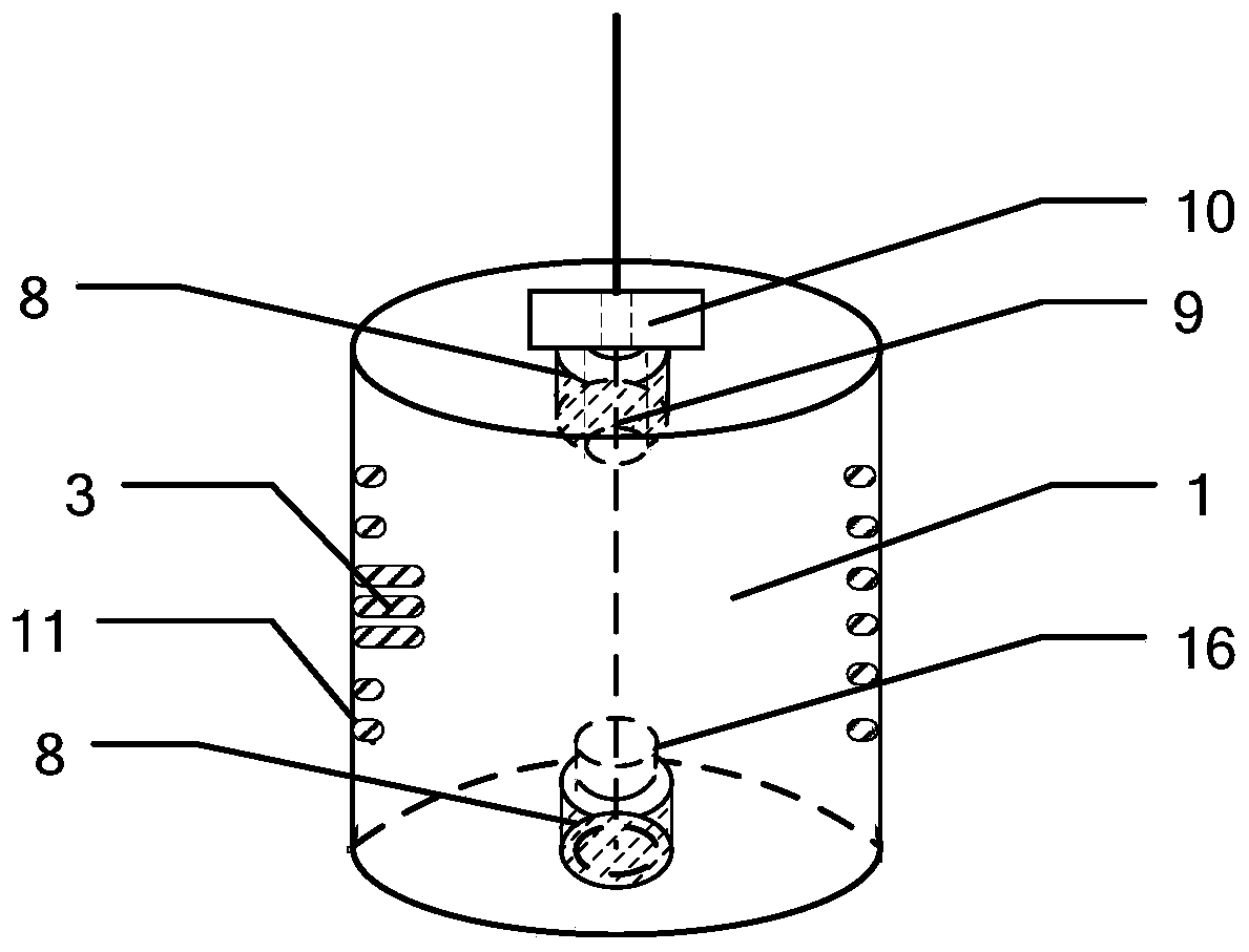 Thermal shock test device and method for nanometer-scale wire material