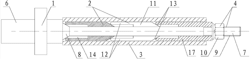 Machining tool used for thin-wall barrel type part