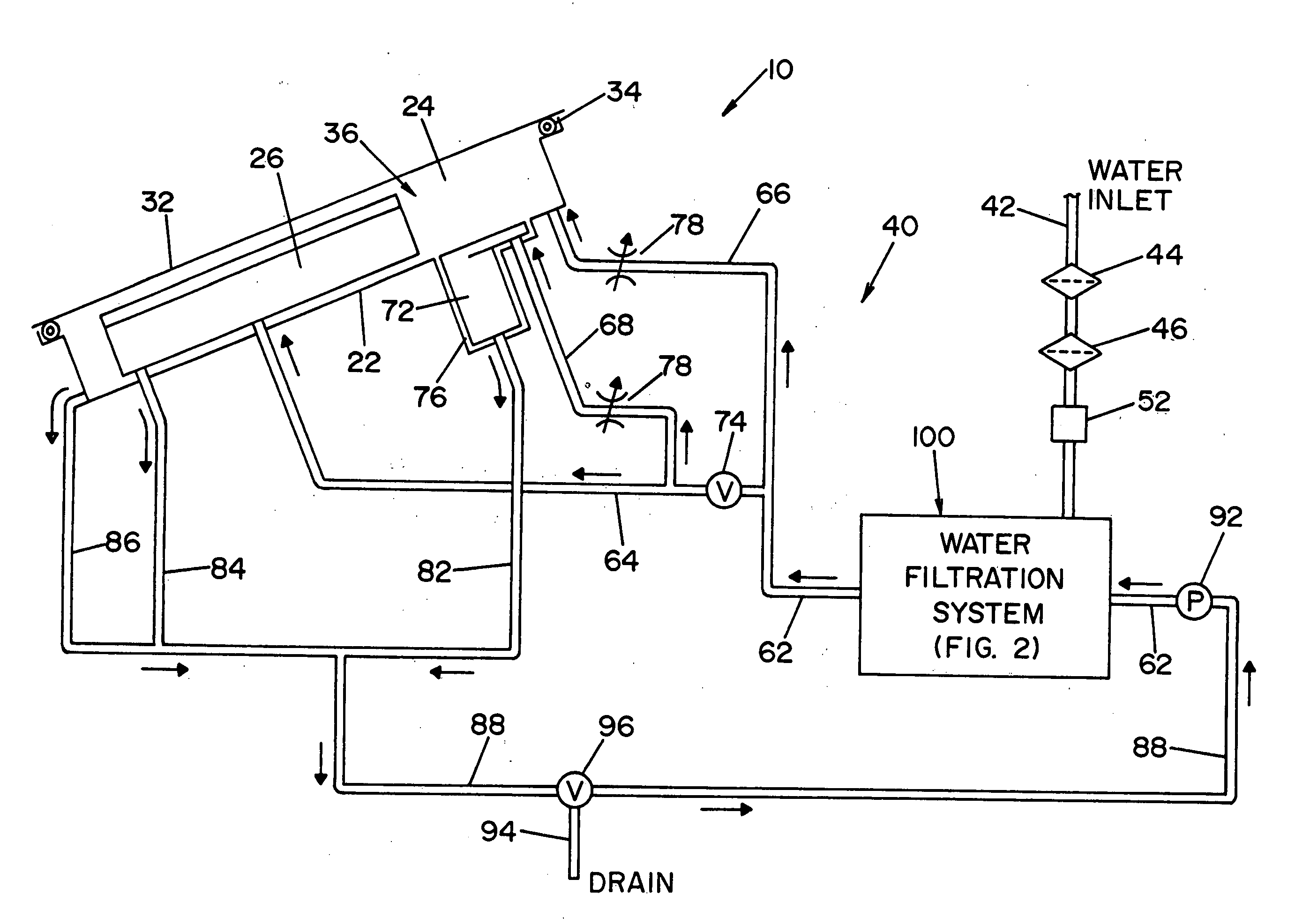 Filter assembly for a reprocessor