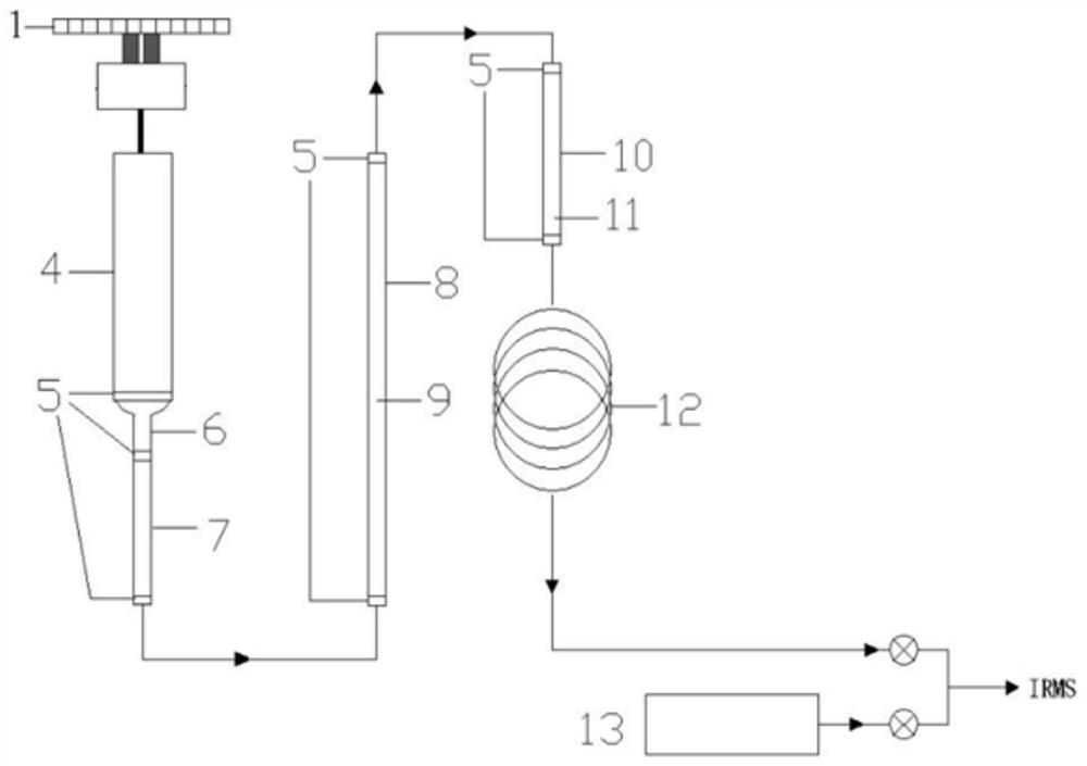 Elemental analysis-mass spectrometry combined system and method for testing trace sulfur isotopes