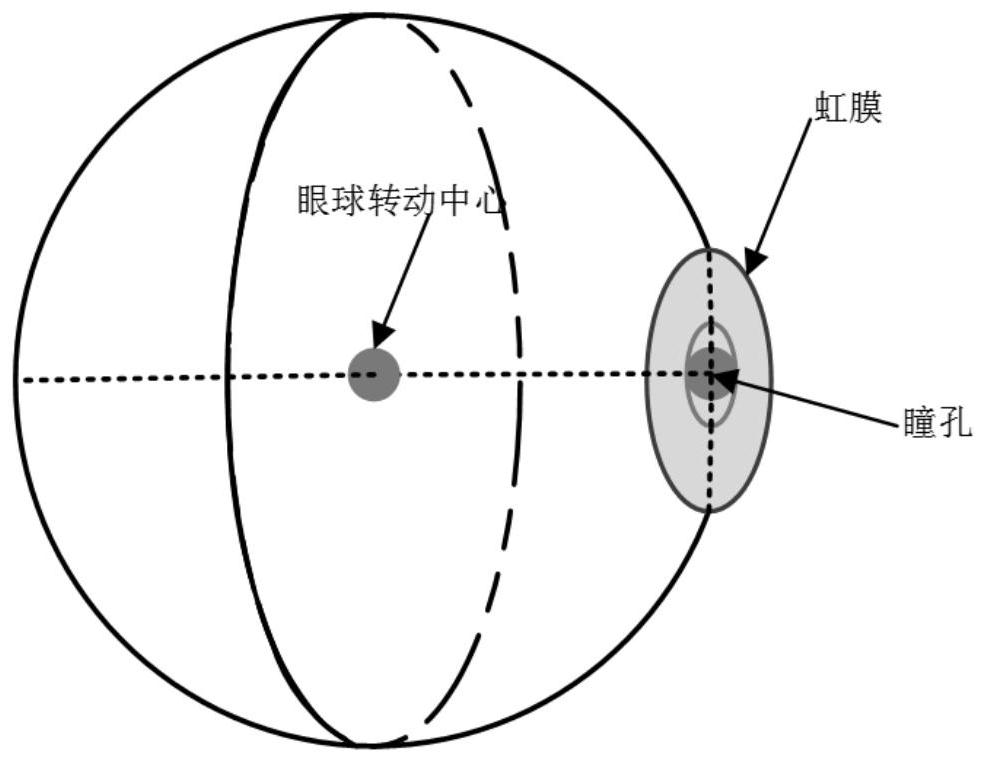 Eye movement data correction method based on eyeball error model