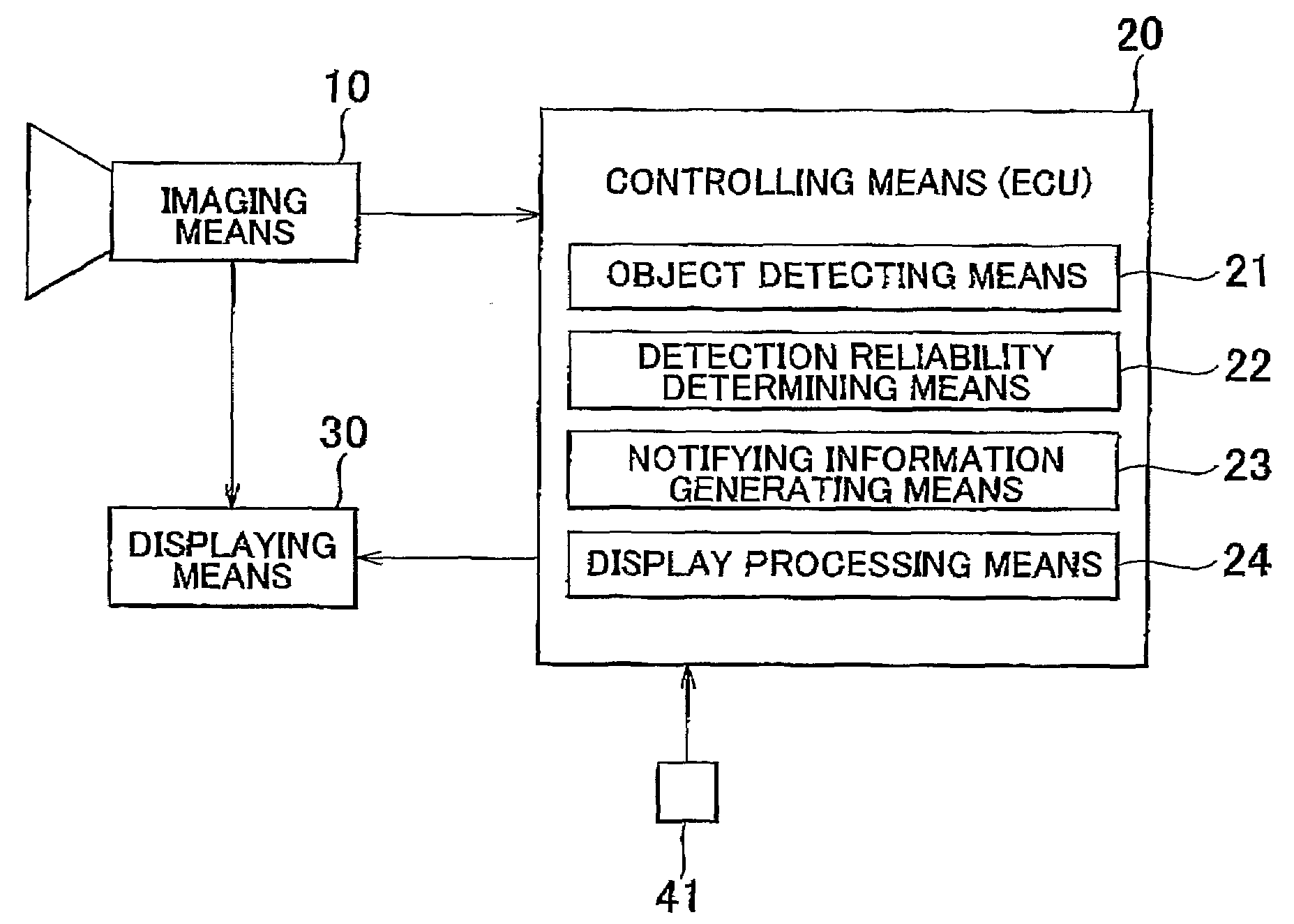 Vehicle Surroundings Information Output System and Method For Outputting Vehicle Surroundings Information