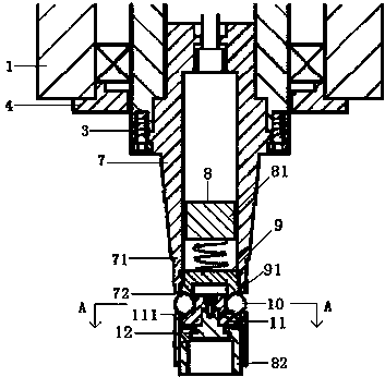 Grinding device with quick-disassembly structure