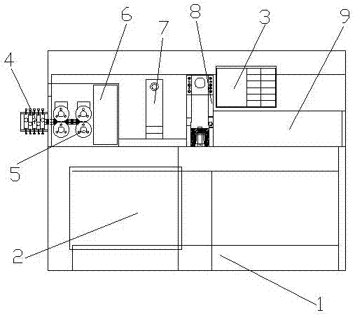 Integrated boneless rain brush steel piece machining machine