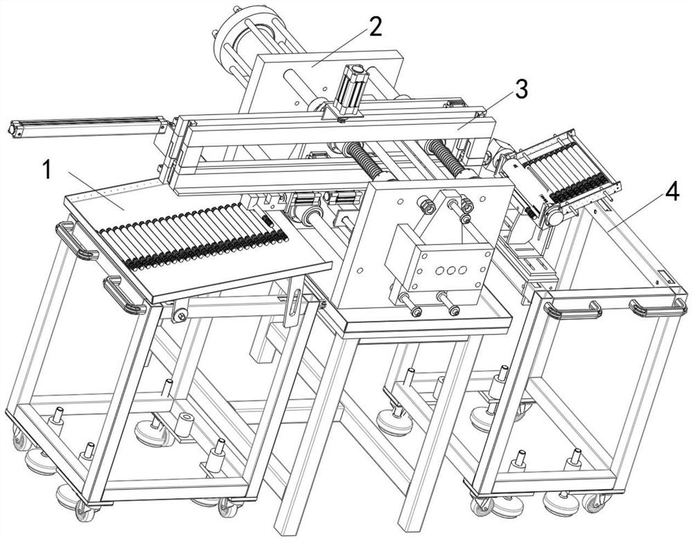 A conveying engraving mechanism and its working method for electronic accessories processing line