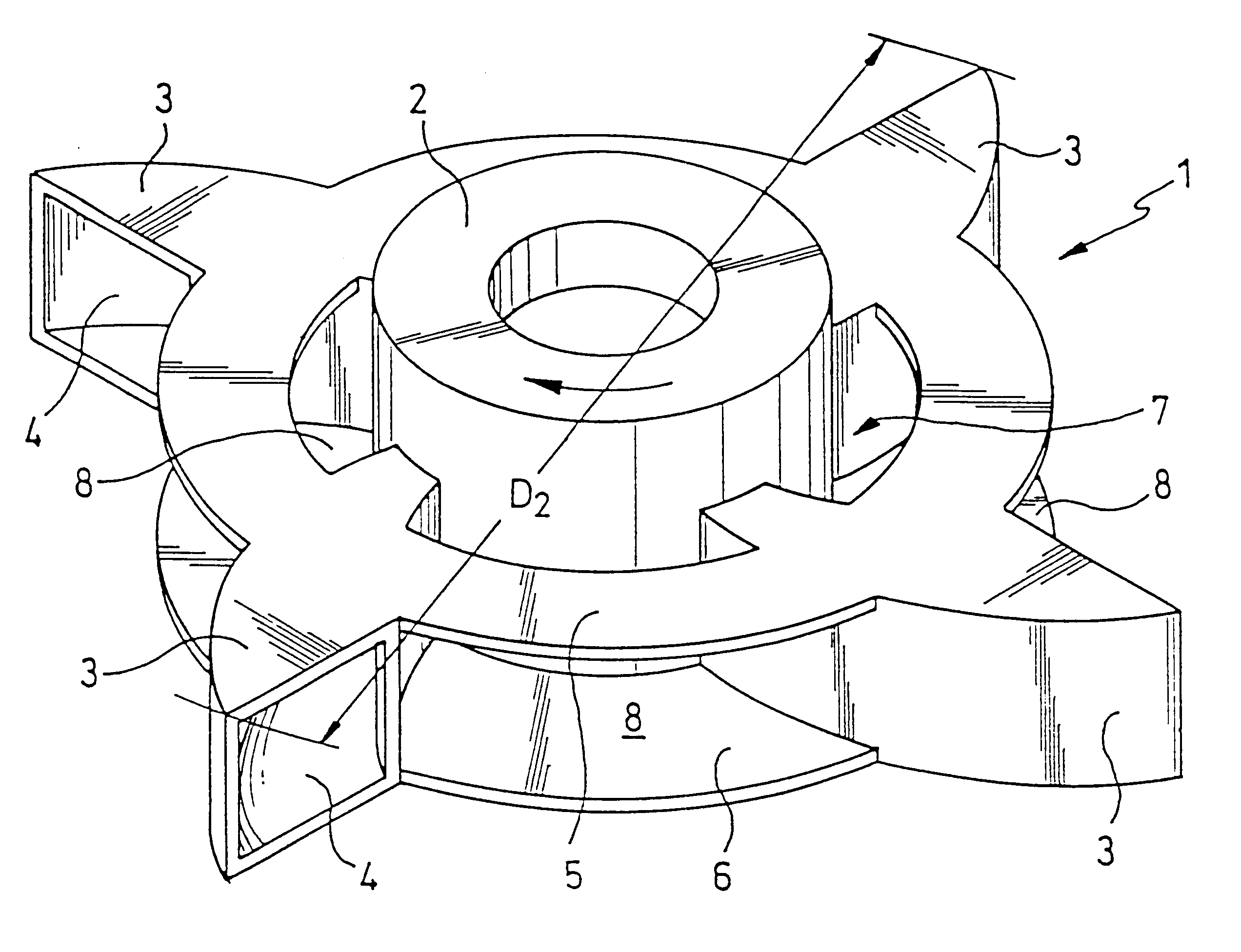 Auto-aspirating rotational dispersion device