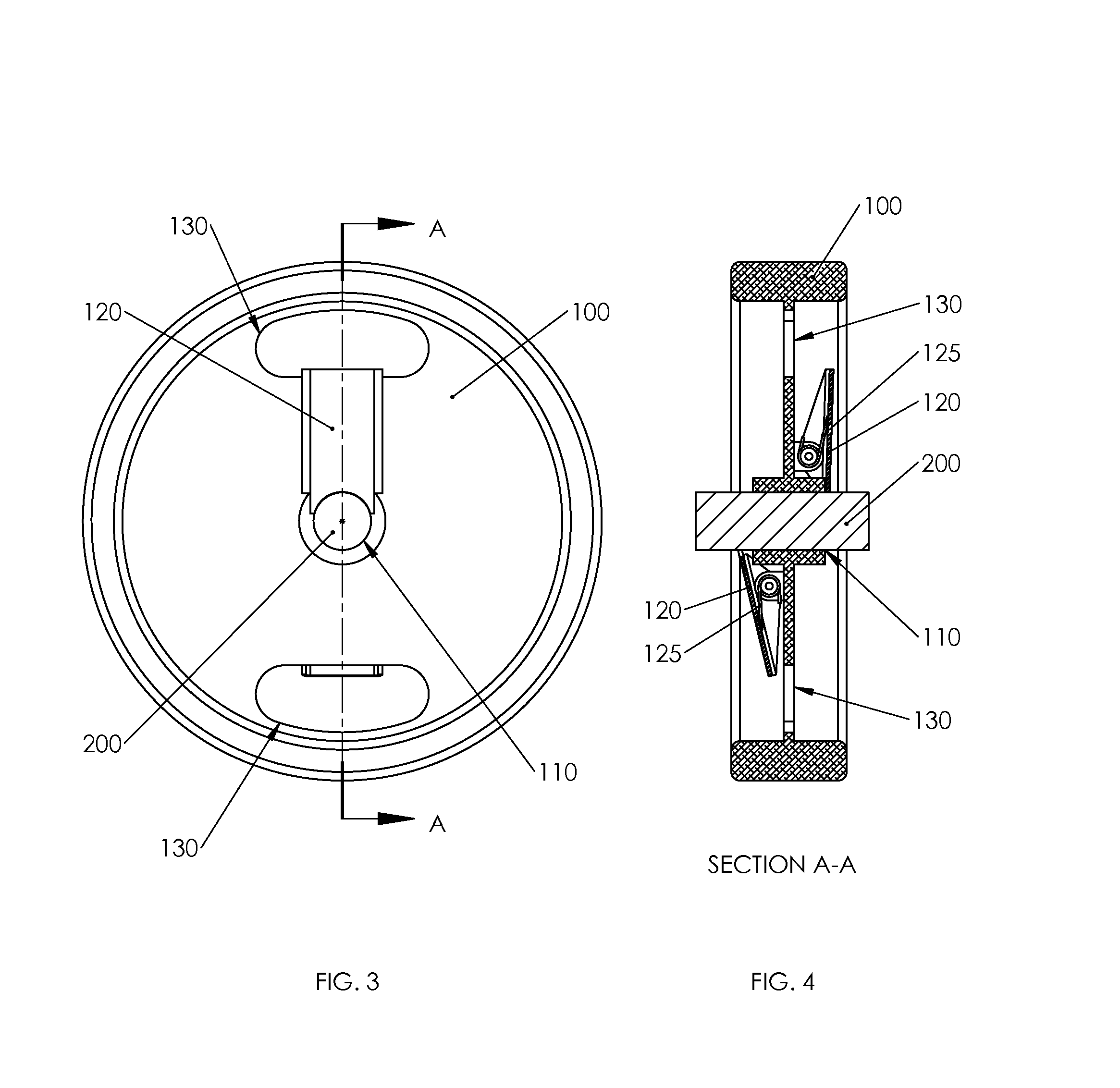 Exercise weight plate with integral retaining mechanism.