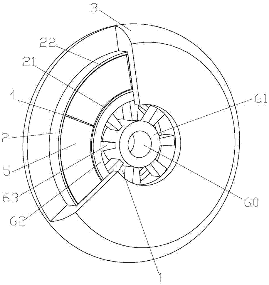 A magnetic massage wheel and massage movement