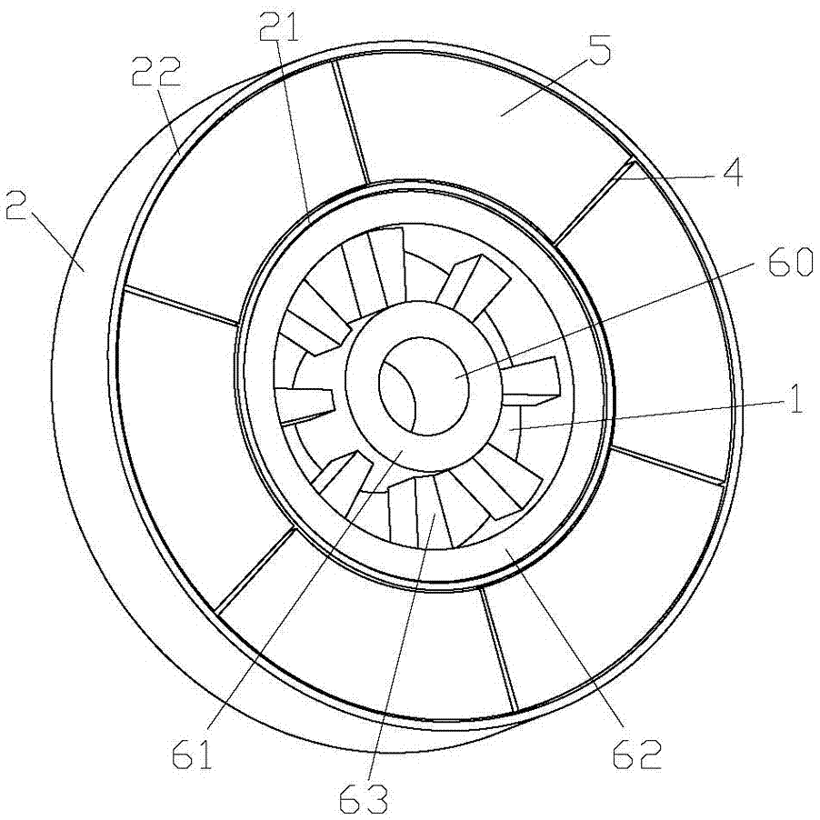 A magnetic massage wheel and massage movement