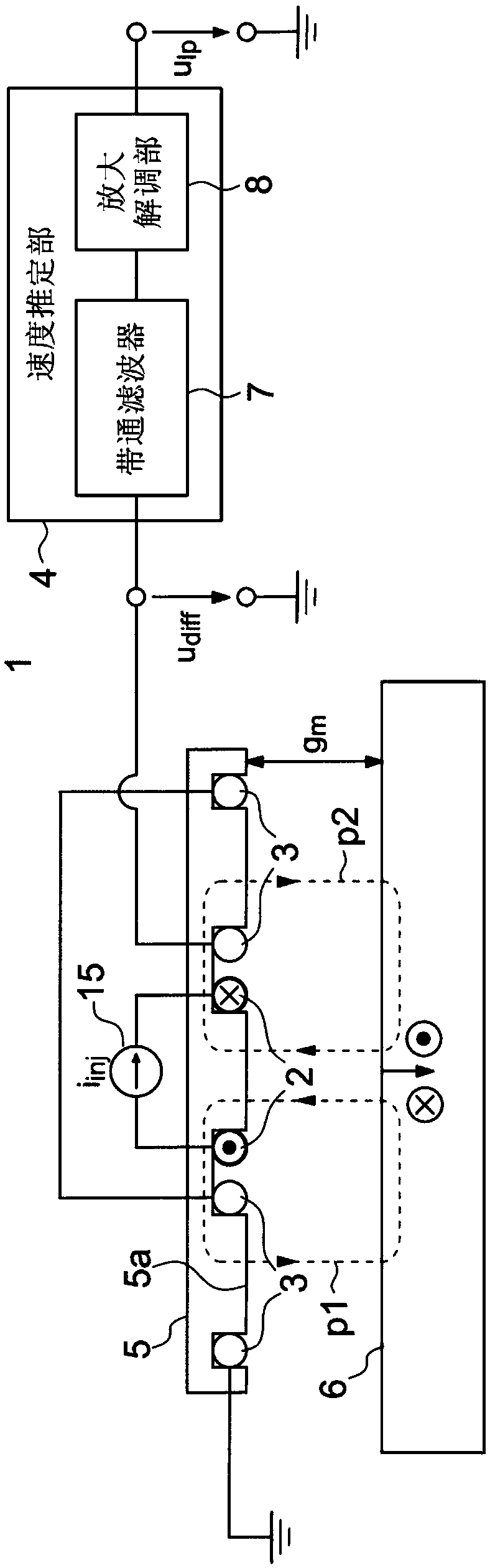 Speed detecting device and method