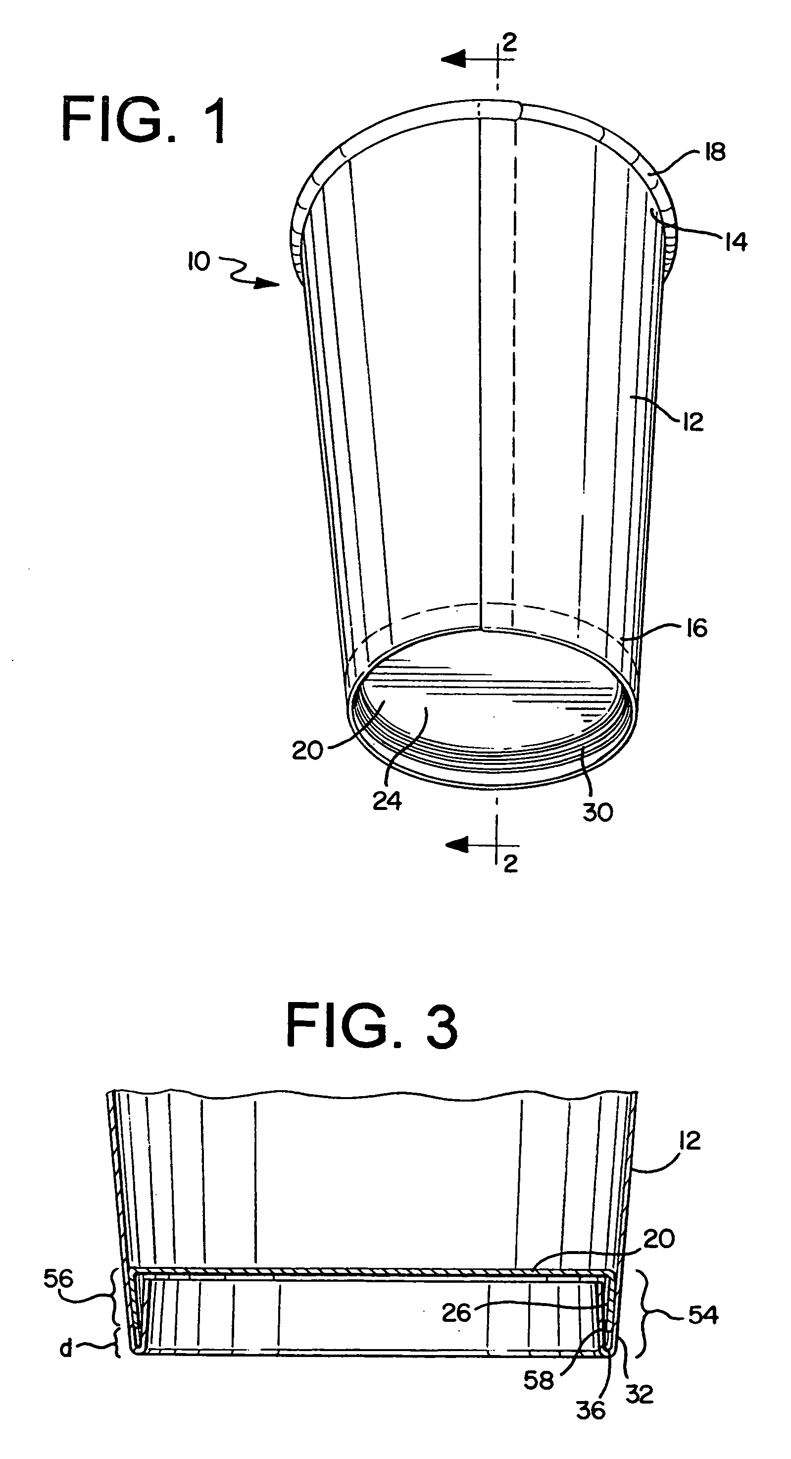 Bottom seal for container
