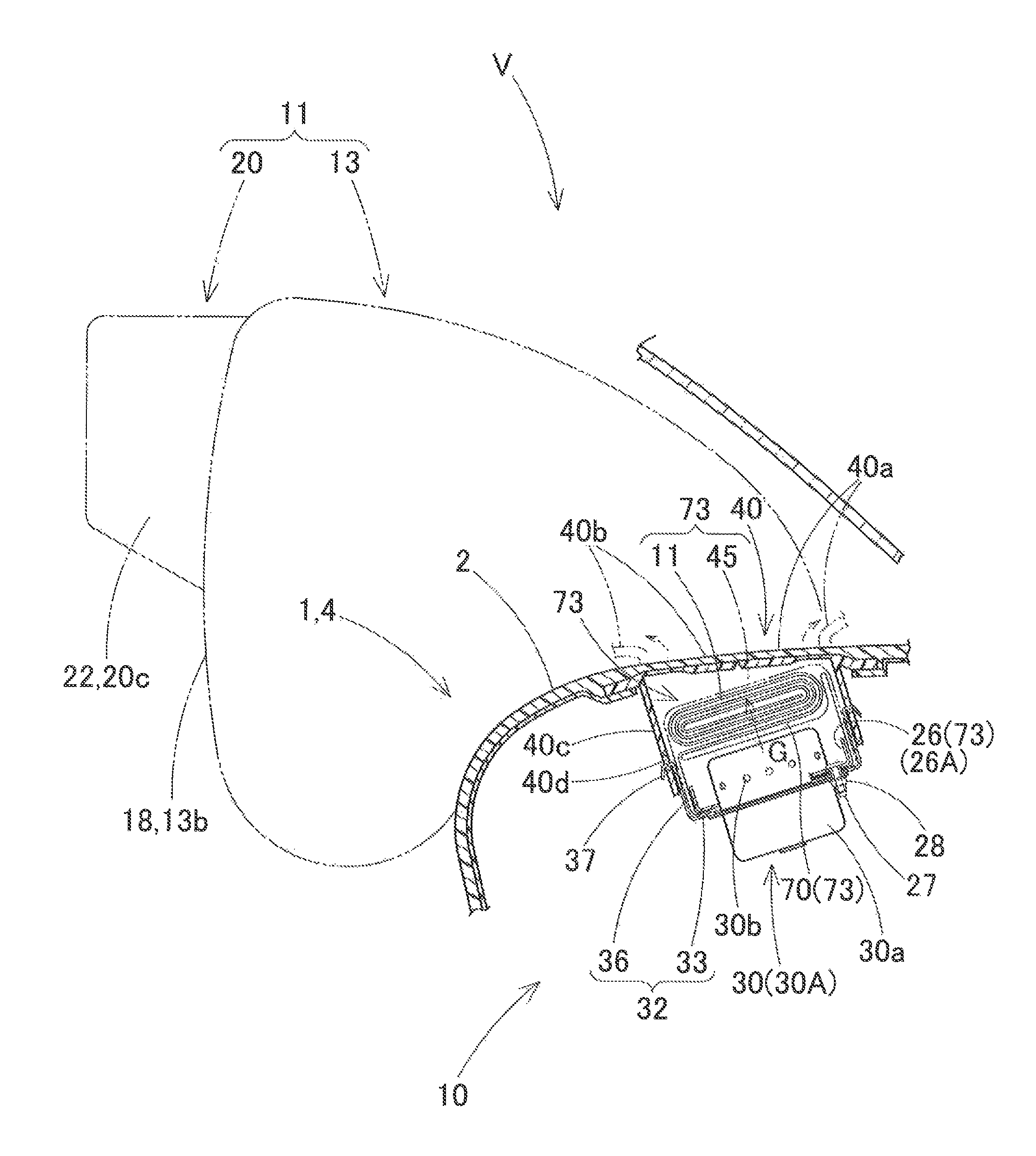 Airbag device for front passenger seat
