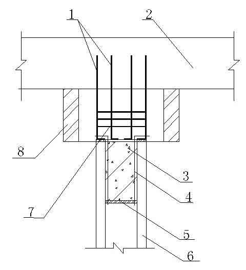 Construction method for connecting concrete thin-wall pipe pile by wooden supporting plate