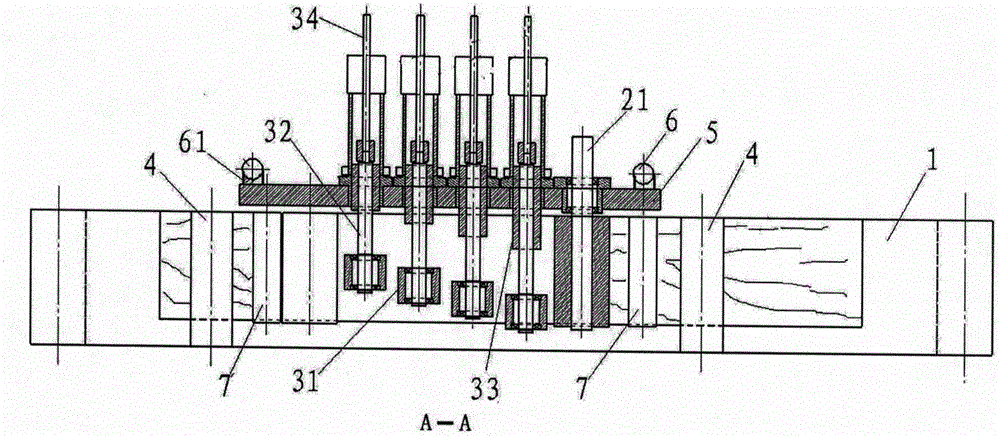 Device for machining irregular uneven surface of wood plate