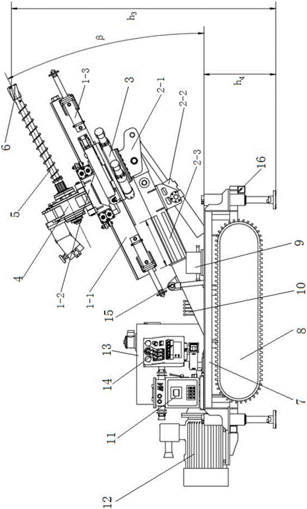 All-dimensional deep hole drilling machine