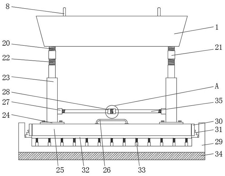 A stable and protective gymnastics training shock absorber