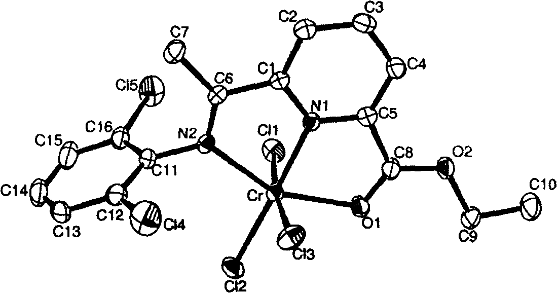 Ethane oligomerization and polymeric chromium catalyst and preparation method thereof