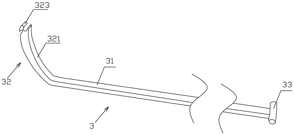 A special tibial tunnel passing wire traction push-pull device for orthopedic surgery