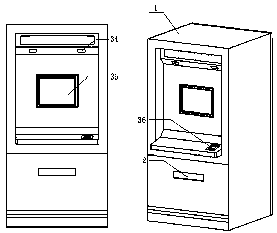 Self-service identification card taking machine and using method thereof