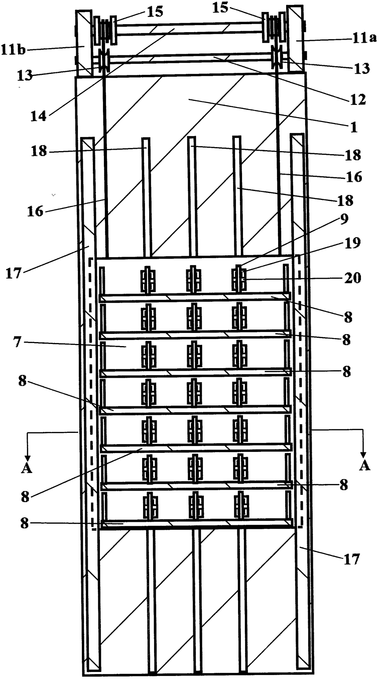 Lifting chair three-dimensional garage