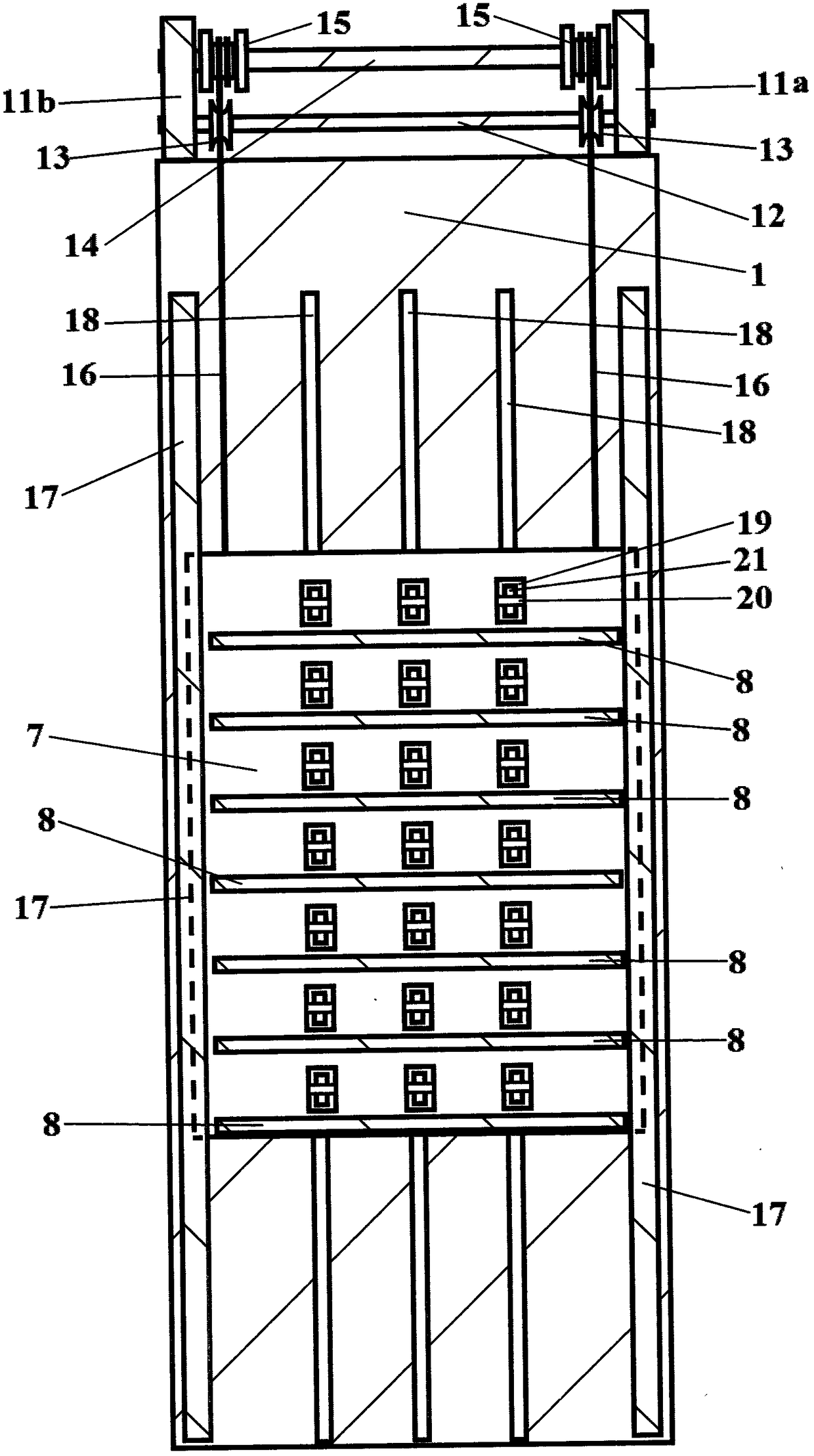 Lifting chair three-dimensional garage