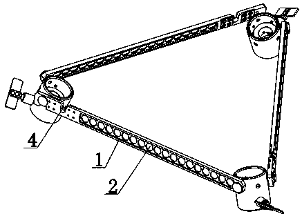 A casing fixed triangular monocrystalline silicon solar panel lock frame