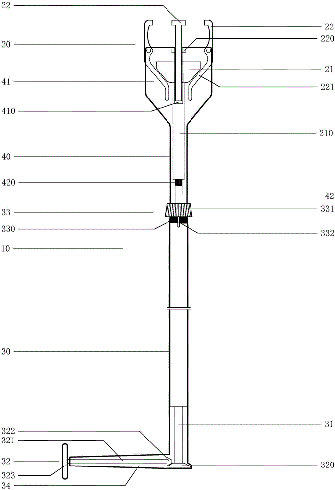 A telescopic high-altitude assembly pole