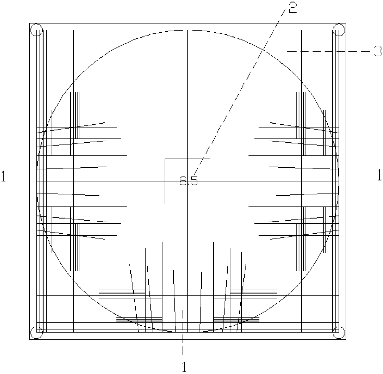 Dental card and method for measuring dental model sizes based on dental card comparison