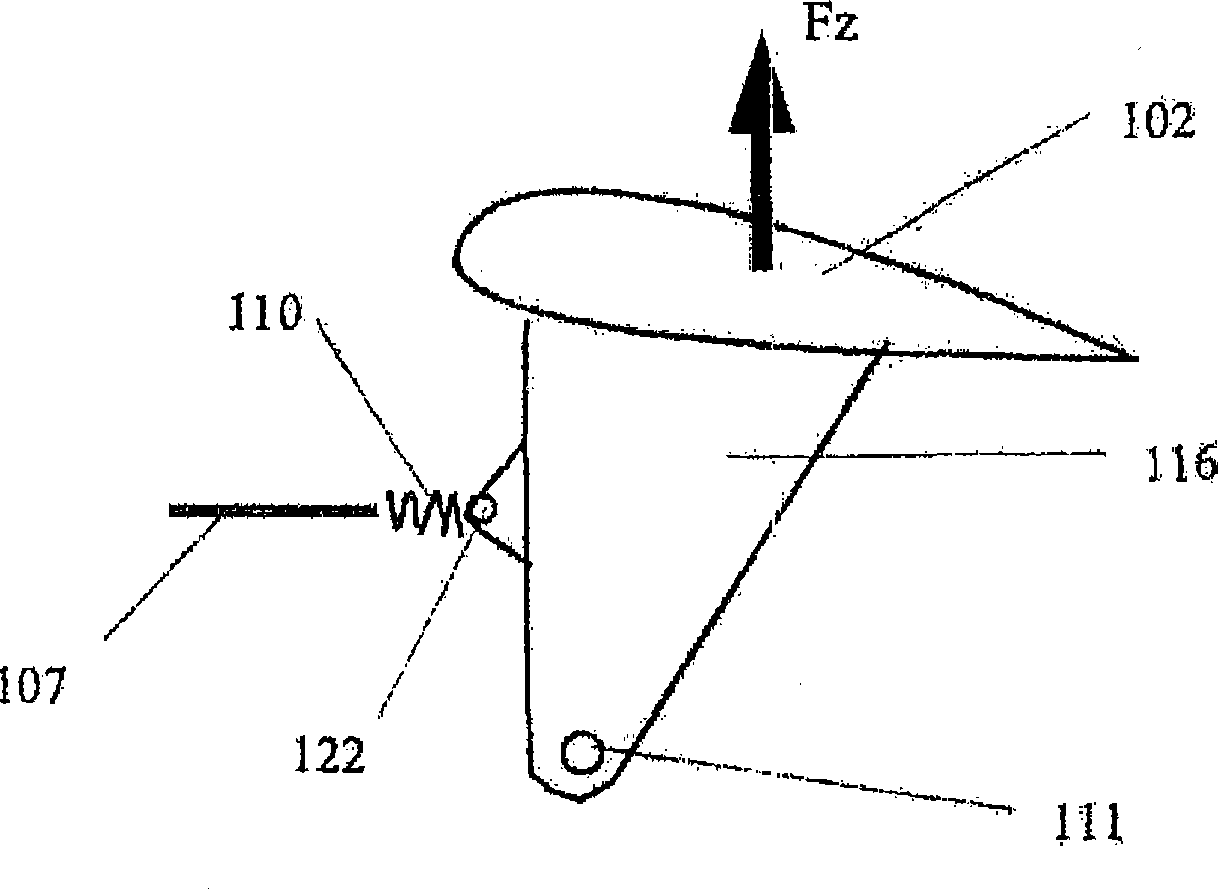 Adjusting device for adjusting a high-lift flap and airfoil wing comprising such an adjusting device