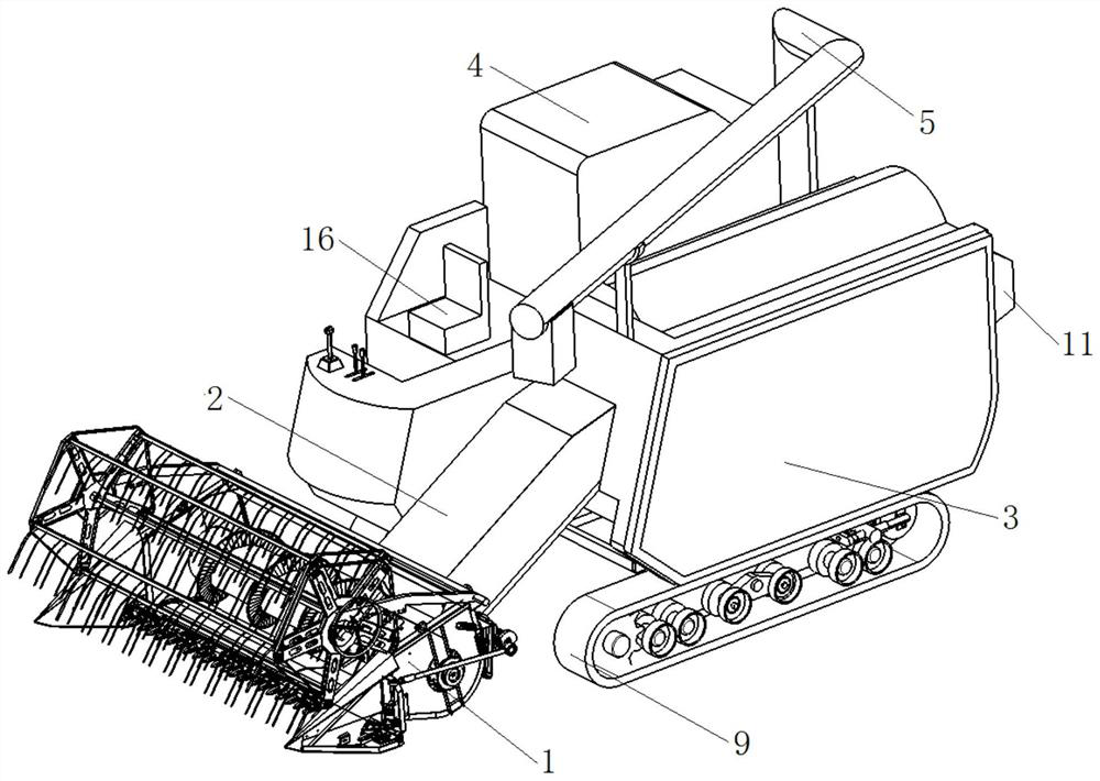 Low-loss ratooning rice harvester and method thereof