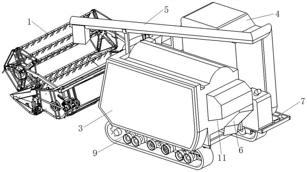 Low-loss ratooning rice harvester and method thereof