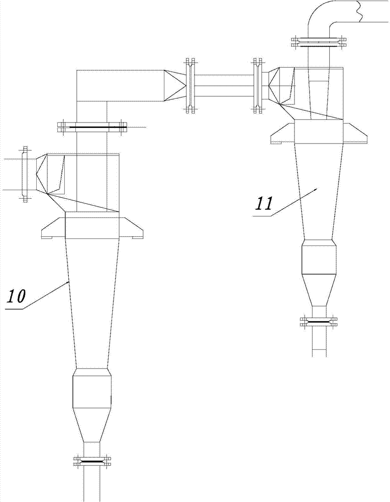 Bag type dust collector for producing silicon tetrachloride by direct method