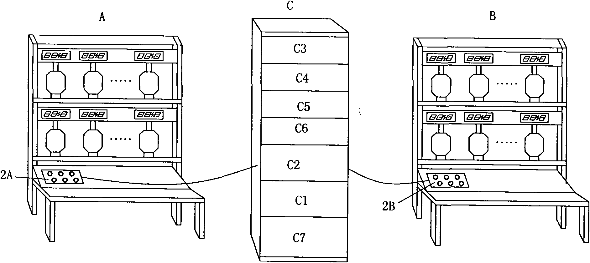 Integrated checking/counting device of intelligent electric energy meter