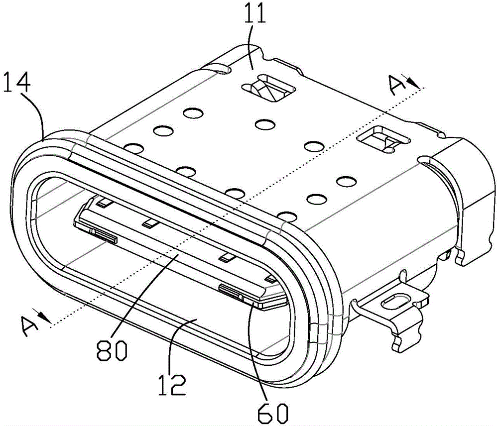 Waterproof two side-pluggable USB connector and manufacturing method thereof
