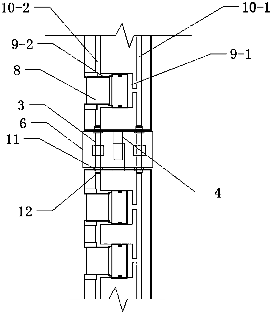 Underground coal mine hydraulic oriented roof cutting equipment and construction method thereof