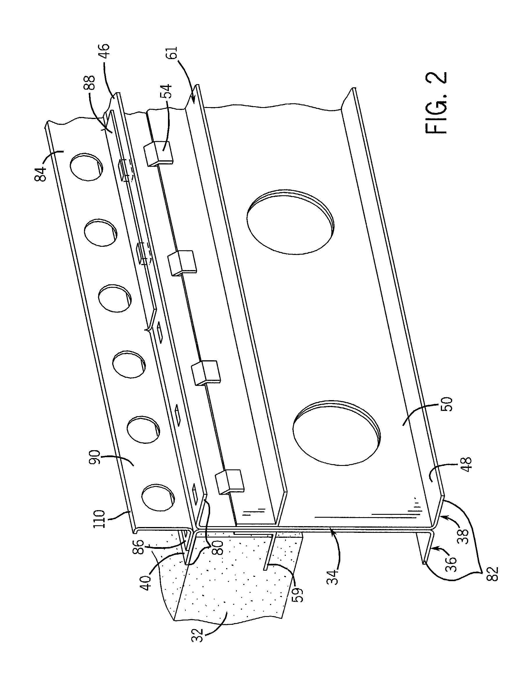 Composite floor systems and apparatus for supporting a concrete floor