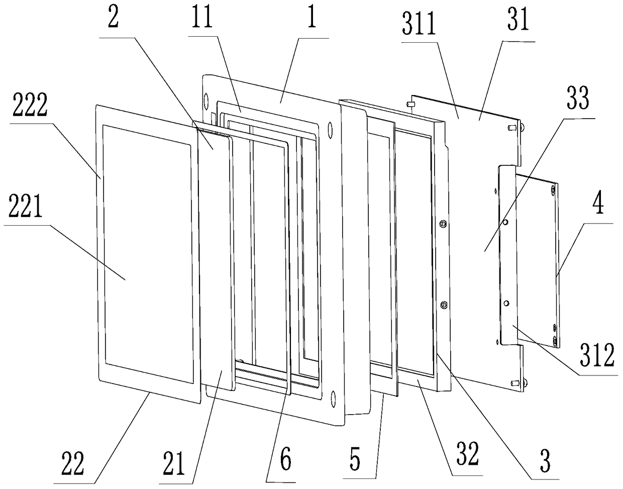 A display for trains and its installation method