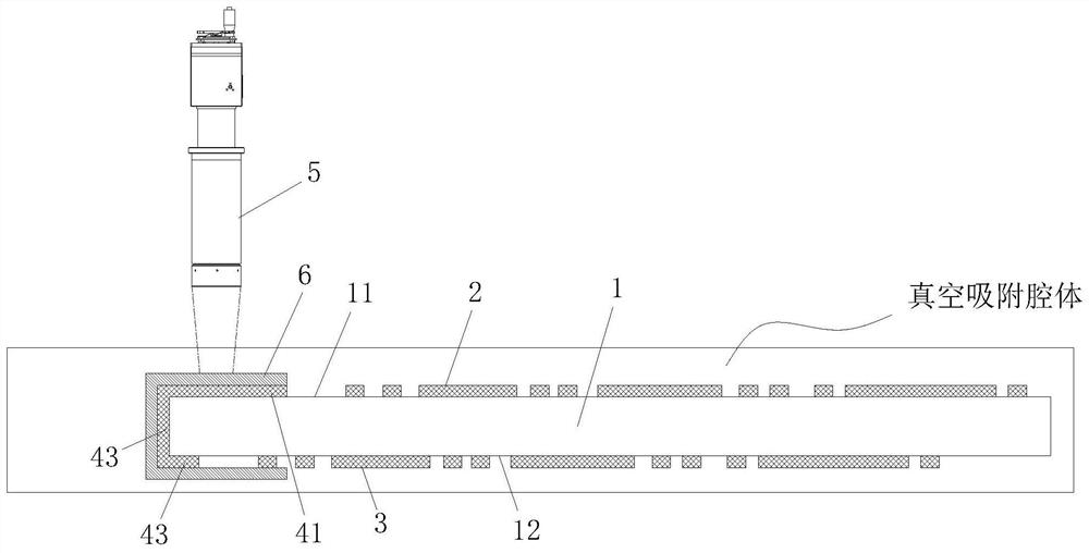 A method for forming connection lines on a glass substrate through the exposure principle of an exposure machine