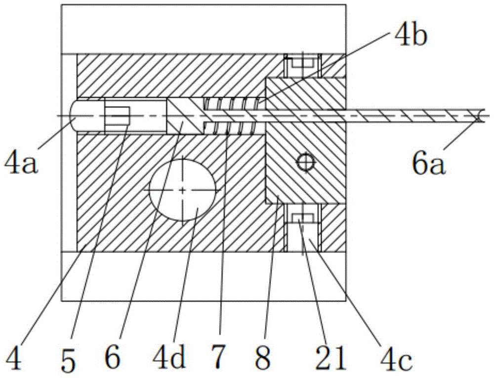 An injection molding processing method for forming orthogonal through-holes