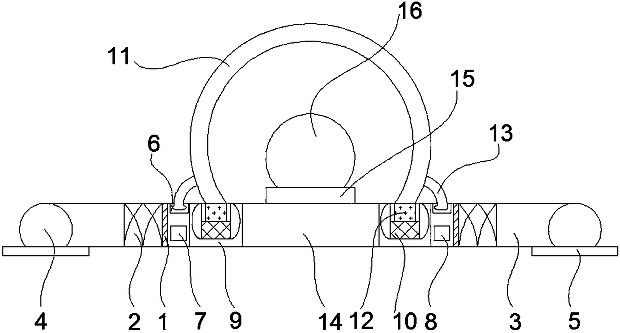 Deep UV LED light source inorganic packaging structure