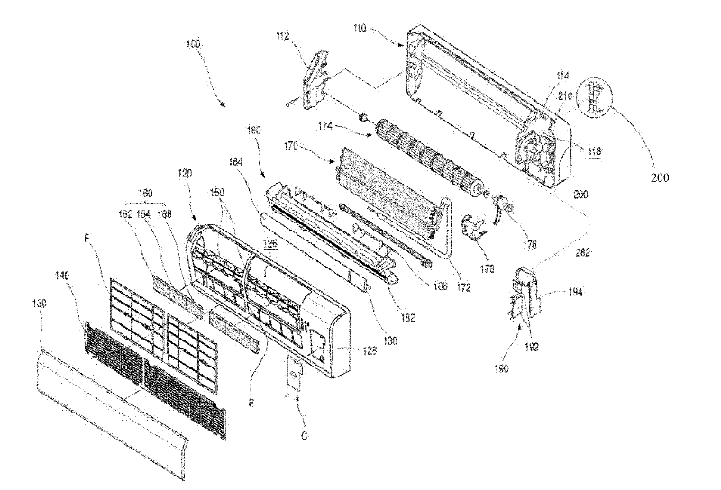 Fan structure of split-type air conditioner indoor unit