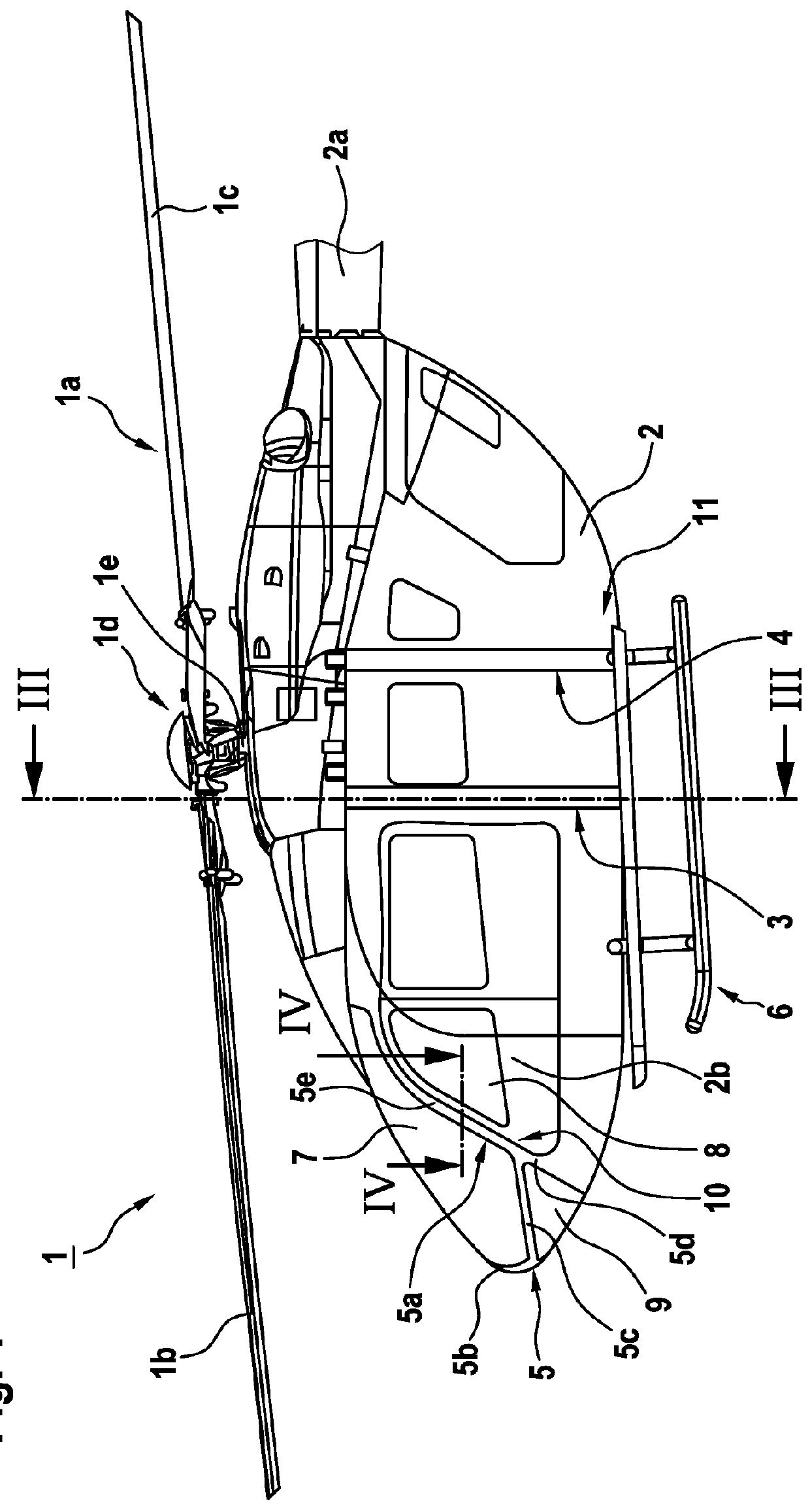 Aircraft with a framework structure that comprises at least one hollow frame