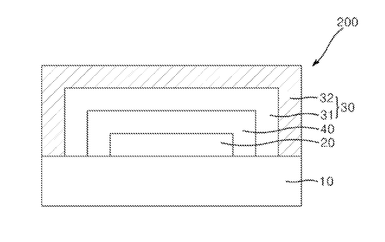 Photocurable composition and device including barrier layer formed from composition